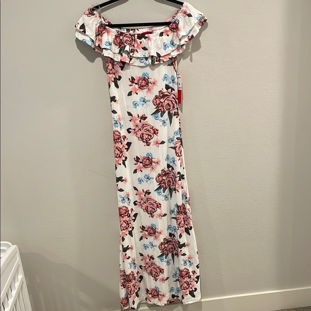 Floral Off-Shoulder Maxi Dress